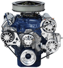 Ford 351M-400 with Alternator, A/C, and Power Steering with Machine Finish Brackets