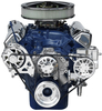 Ford 351M-400 Kit with Alternator and Power Steering with Machine Finish Brackets