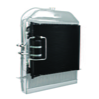 1939-40 Ford Deluxe SuperFlow Condenser and Hardline Package with Standard Drier