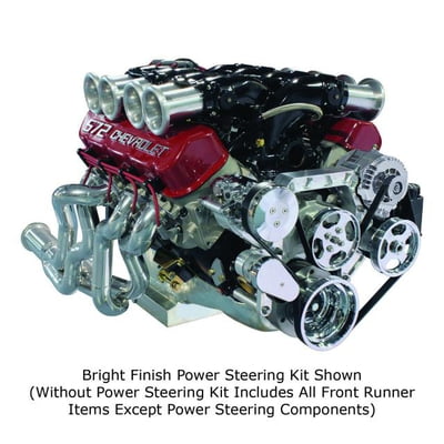 Front Runner™ Drive System, Big Block Chevrolet, Bright/Chrome, without Power Steering