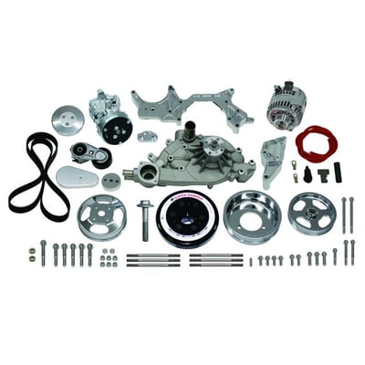 Front Runner™ Drive System GM LS Bright/Chrome Power Steering without Pump