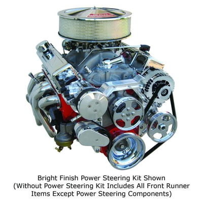 Front Runner™ Drive System, Small Block Chevrolet, Bright/Chrome, without Power Steering