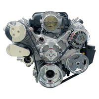 Front Runner™ Drive System GM LT1 Wet-Sump Chrome/Polished with Power Steering