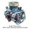 Front Runner™ Drive System, Small Block Chevrolet, Bright/Chrome, Power Steering without Pump