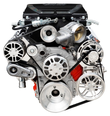 LS Chevy for Edelbrock Supercharger Kit, Alternator, AC, & Power Steering