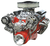 SCV02 - Small Block Chevy Victory Series Kit with Alternator and A/C WITHOUT POWER STEERING