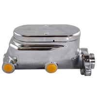 CHROME ALUM MASTER CYLINDER SMOOTH TOP 1in BORE