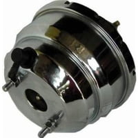 CHROME POWER BRAKE BOOSTER, 8in