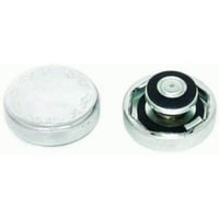 Radiator Cap, 16 lb, Round, Knurled Grip, Billet Aluminum, Flamed, Polished