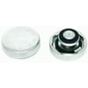 Radiator Cap, 16 lb, Round, Knurled Grip, Billet Aluminum, Flamed, Polished