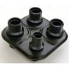 R1005BK Aluminum Firewall Bulkhead 4 Port