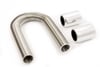 Polished Stainless Steel Radiator Hose Kit Hose Length: 48"